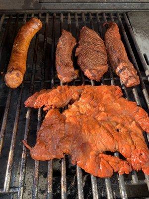 Ranchera Flap meat Flap meat thicker and tenderized are the thicker pieces. Our favorite  Habanero pineapple chorizo. Just the right kick.