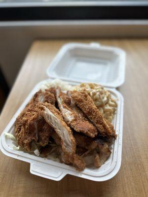 2 meat combo!   Katsu & grilled Chicken.