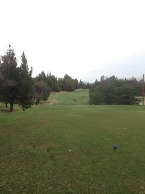 Hole 1. Gloomy day in January!