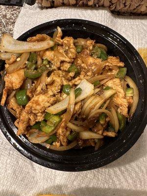 Not my order. Looks like stir fried chicken