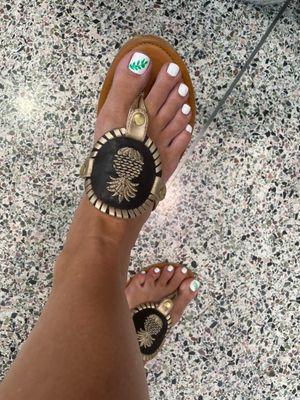 Pedicure with design