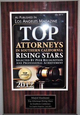 Los Angeles Magazine, selected peer recognition and professional achievement