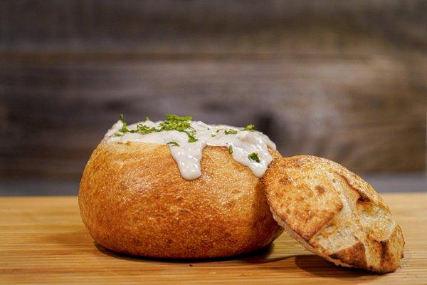 Clam Chowder Bread Bowl