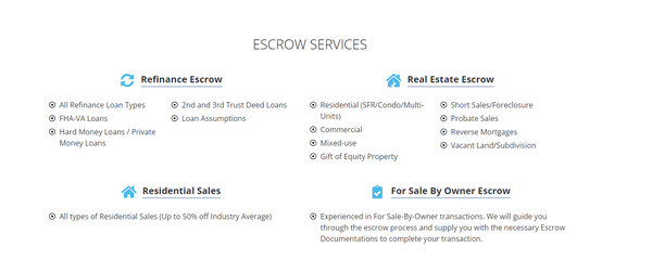 Escrow Companies - 
Escrow Service