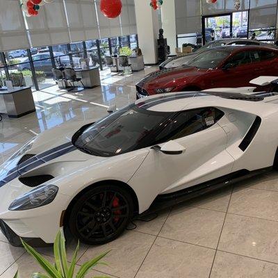 Ford GT in the showroom