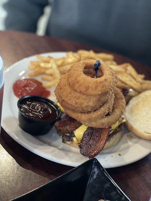 Western Burger & fries |12$