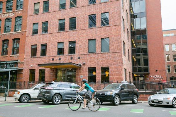 Our historic building is located in Downtown Denver, just two block away from Union Station.