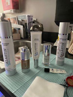 Products used on my skin during and post facial