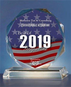 Awarded Best of Grapevine CPA for 2019