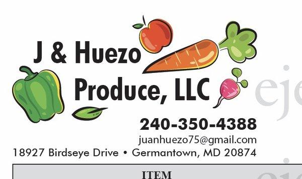 JHuezo Produce