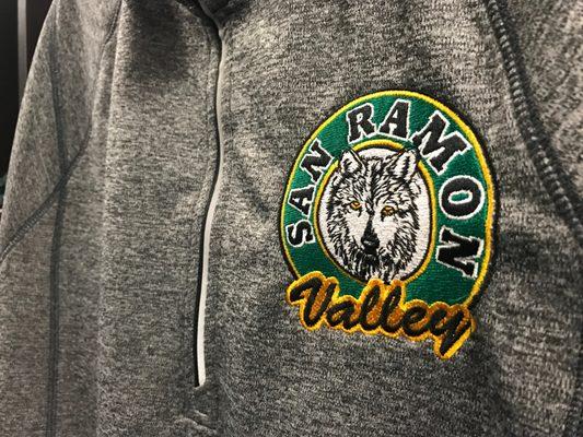 San Ramon Valley High School
 Spirit Wear Embroidery