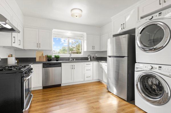 Interior kitchen and laundry