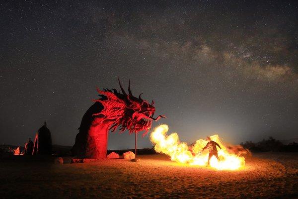 Another photog got this one of me and the whole Serpent Dragon and tail.