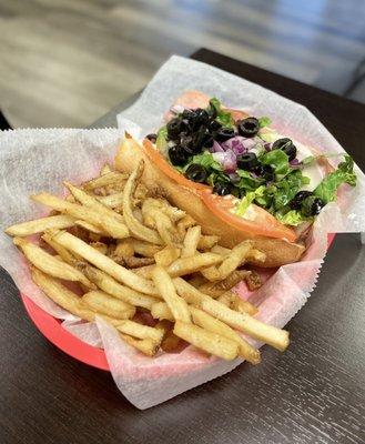 6" Italian Sub and Fries - $7.99 for lunch with a drink too