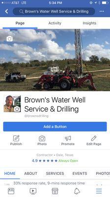 Browns Water Well