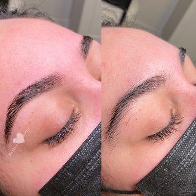 Brow Lamination with Color & Shape by Summer