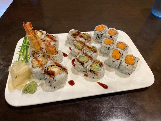 Lunch special. 3 rolls for $13