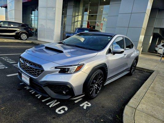 My purchase from Toyota Town of Stockton, used Q Certified 2022 Subaru WRX