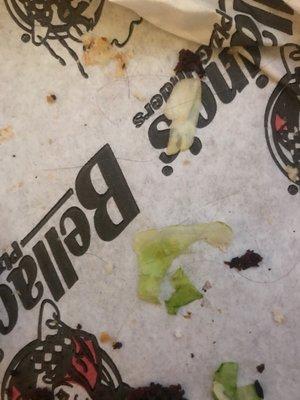 Hair in the garlic bread box. Disgusting!