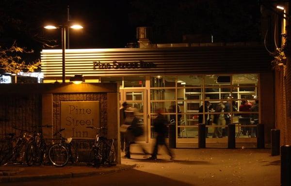 The entrance to the Men's Inn emergency shelter.