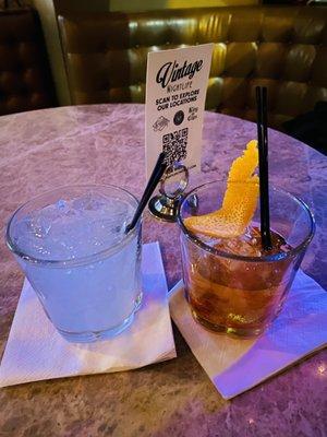 $5 happy hour Paloma 1792 Old Fashioned