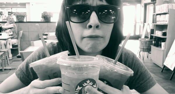 Erica getting Starbucks.