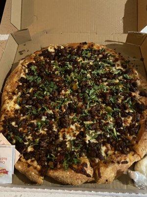 Asada pizza