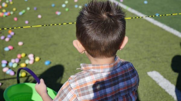 Liberty Church had a huge Easter Egg Hunt for the community. There were 20k Easter Eggs at Fairfield High School.