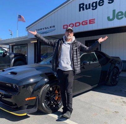 Actor Jeffrey Dean Morgan takes delivery of his Dodge SRT Hellcat Demon @ Ruge's CJDR.