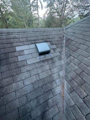 That is a fixed roof vent, thanks to Rick's Roofing.