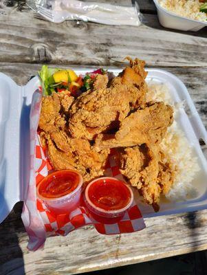 Fried chicken plate