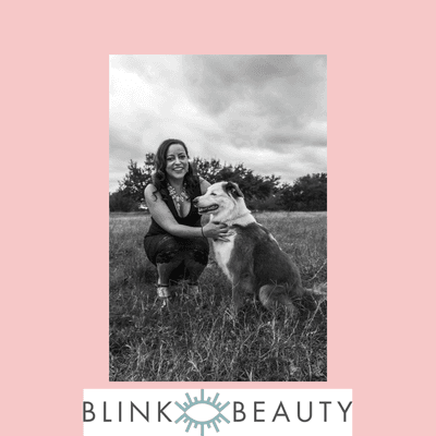 Hello I'm Gloria owner of Blink Beauty and this my dog Gigi. We are huge dog lovers over here!!