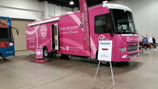 Mobile mammography provided by the University of Co.