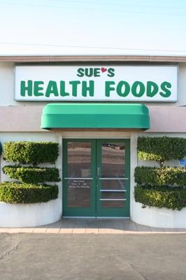 Sue's Health Food Store Entrance