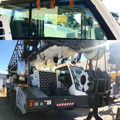 Custom Side Window on a Crane.