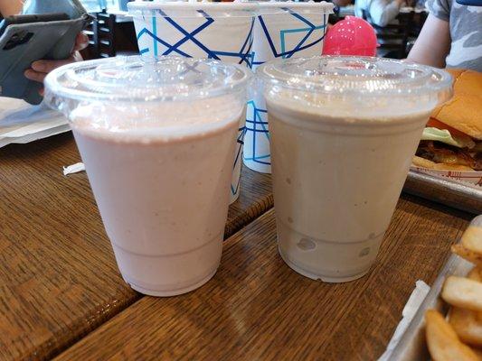 Strawberry Shake and Chocolate Shake