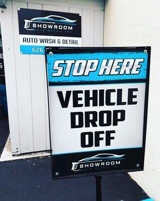 Pull right up to drop off!