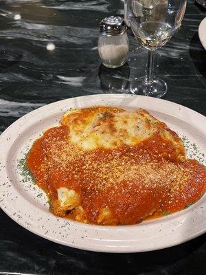 Baked Italian special with manicotti,  lasagna and stuffed shells.