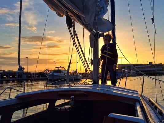 Club Member sailing in Seattle