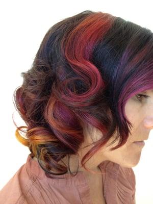 Hai cut and color: Andrea Hansen, book your appointment at 775-232-9986.