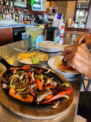 Beef fajitas!