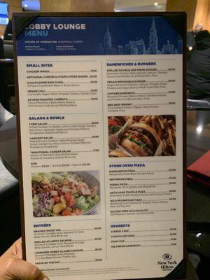 Food menu