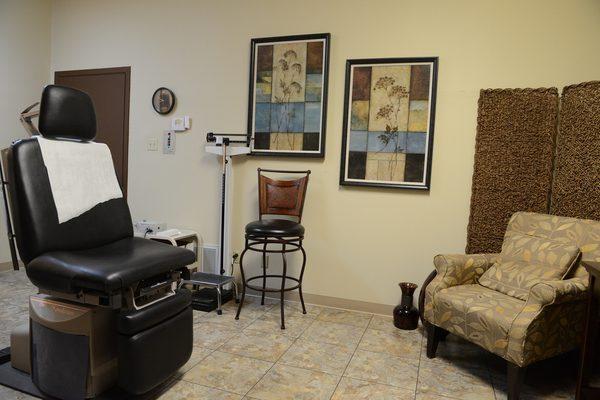 Patient Room at U.S. Dermatology Partners Sherman, formerly Texoma Dermatology