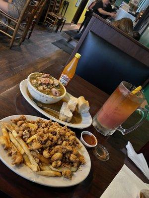 Cajun Popcorn (Fried Crawfish) and Gumbo Mixed ... 32 oz Voodoo Juice