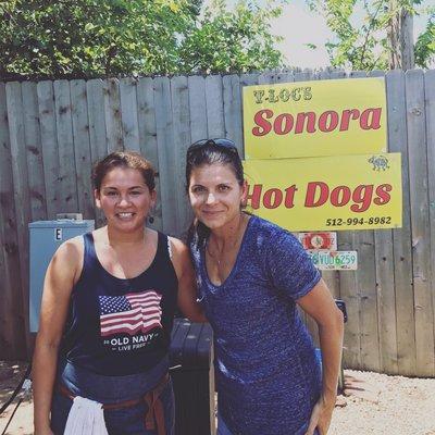 Mia Hamm came for a hot dog!