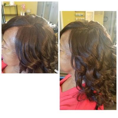 Full Sew In w/Frontal install