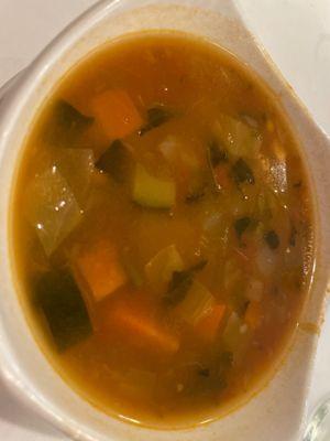 homemade Minestrone soup-complimentary with entree