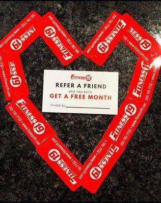 SPREAD THE LOVE! Refer a friend & you both get a month FREE!