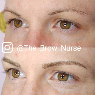 Natural looking microblading