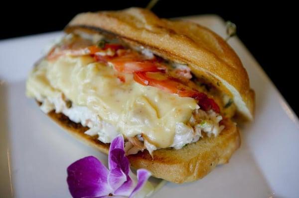 Bar Rouge Lounge & Bistro: Lobster Roll! `brie fondue, grilled tomato spicy tartar, petit hoadie roll`